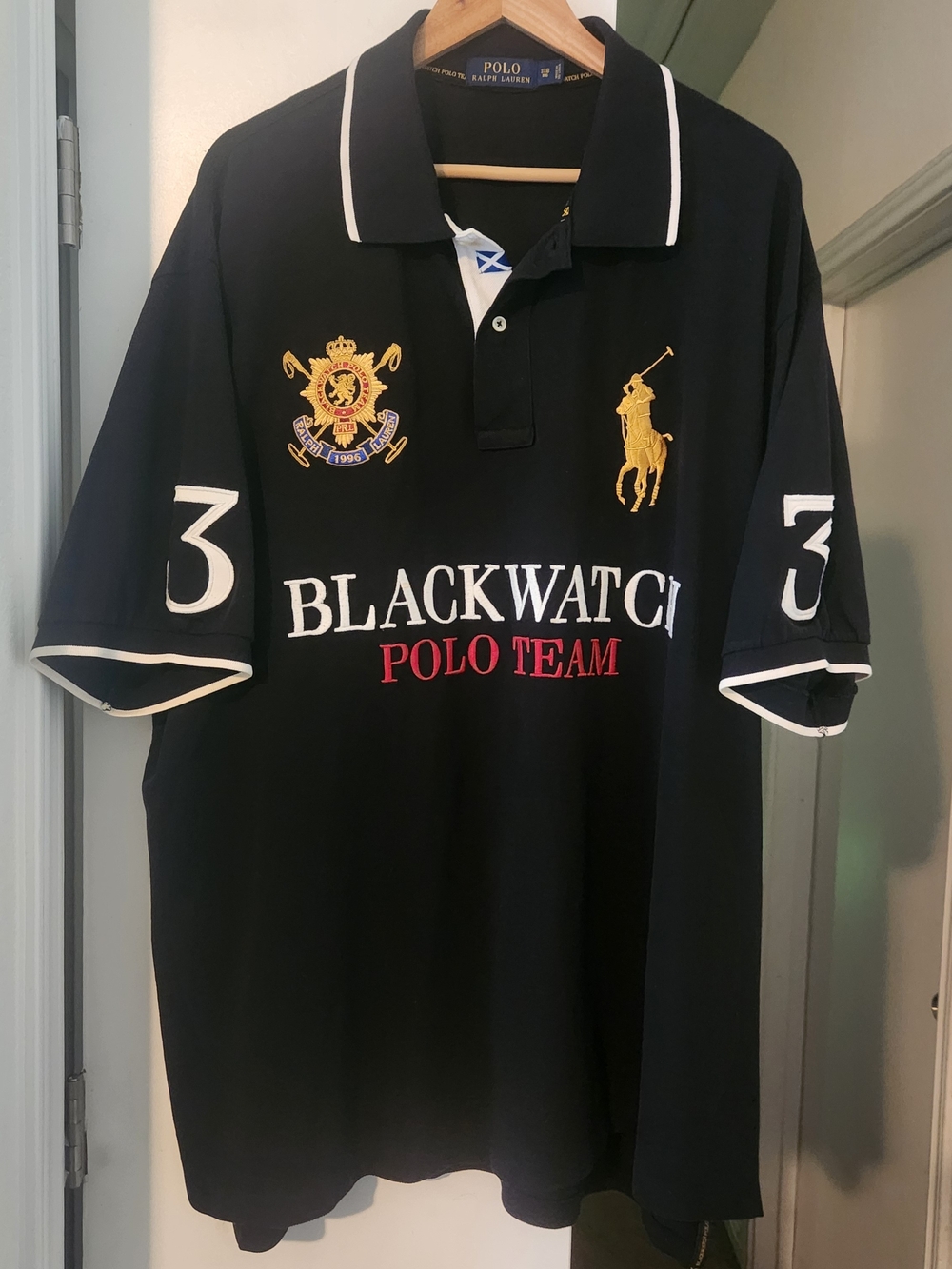 Polo Ralph Lauren BlackWatch Polo Shirt Rugby Men's 3XB Big Pony Rugby #3 3XL